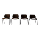 Set of 4 DSC 106 chairs by Giancarlo Piretti for Castelli, Italy, 70s