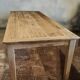 Solid oak farmhouse table "brut" 247x89, top "chocolate oak"