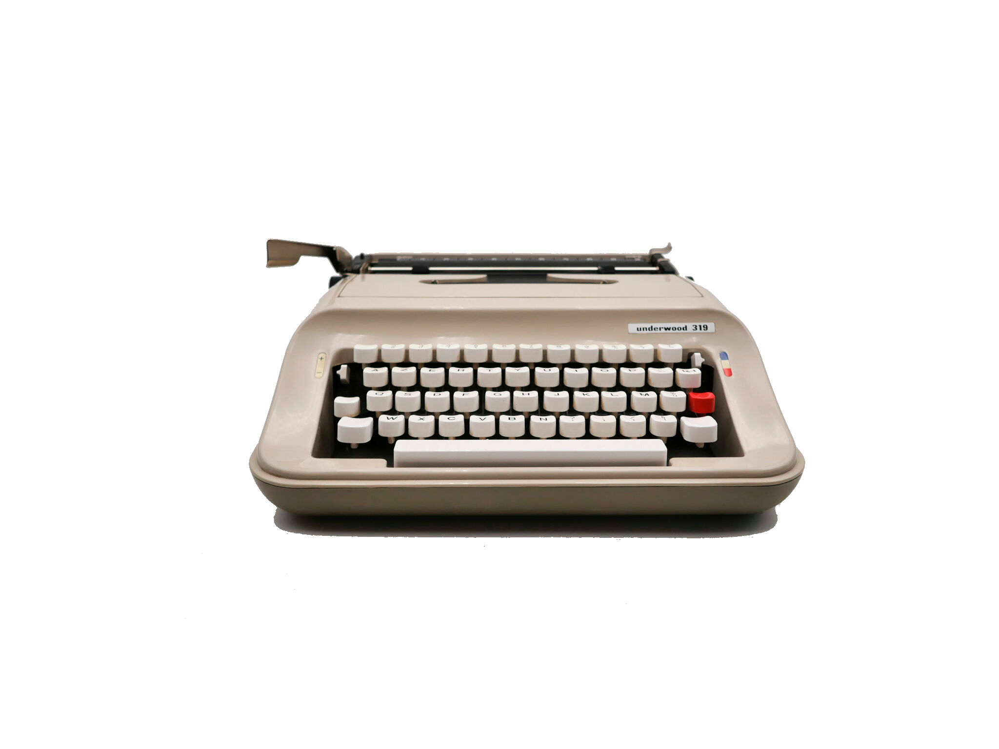 Machine à écrire underwood 319 beige révisée ruban neuf