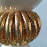 White and gold Kostka lamp