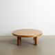 French Mid Century Wooden "T02M" Coffee Table in Elm by Pierre Chapo, 1960
