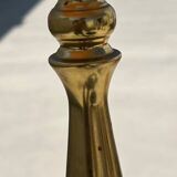 Vintage MS Belysning lamp in turned brass