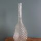 Glass bottle carafe with pineapple diamond tip decoration