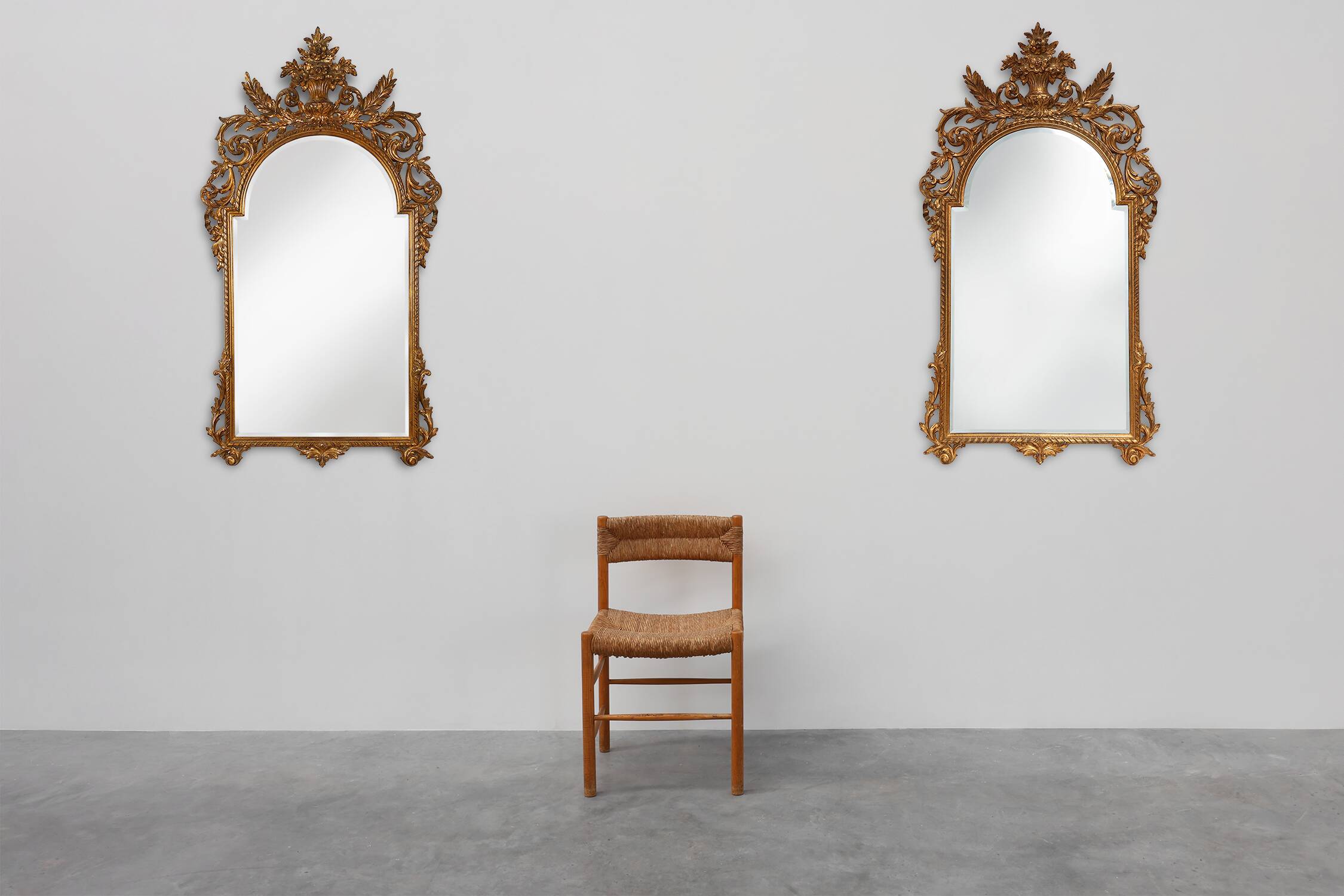 20th Century Large Baroque gilt Mirror by Deknudt, Belgium