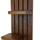 vintage wall shelf plant support, decoration oak wood