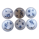 6 Sarreguemines plates