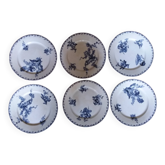 6 assiettes Sarreguemines