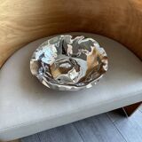 Stainless steel fruit basket / salad bowl - Alessi (Sarrià basket)