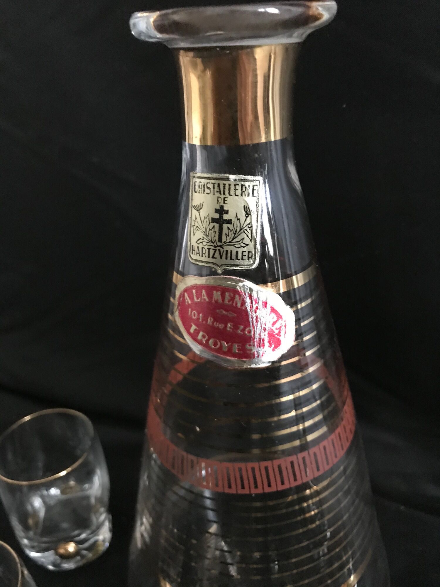 Liquor service, Hartzviller Crystal