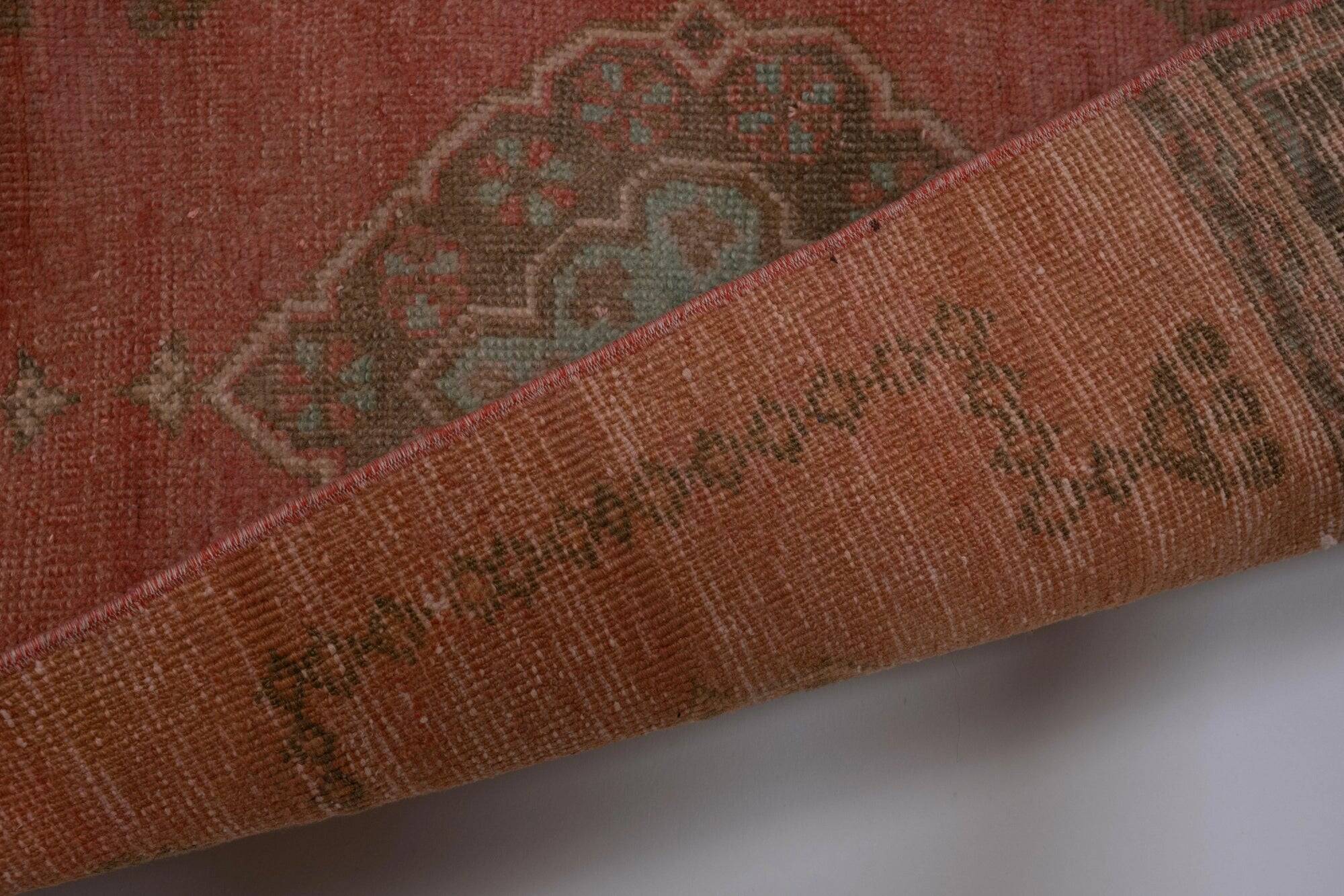 Vintage Turkish hallway rug 77x345 cm