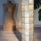 1960s lamp made of Capiz shell.