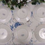 6 Sarreguemines flat plates, Roxanne model