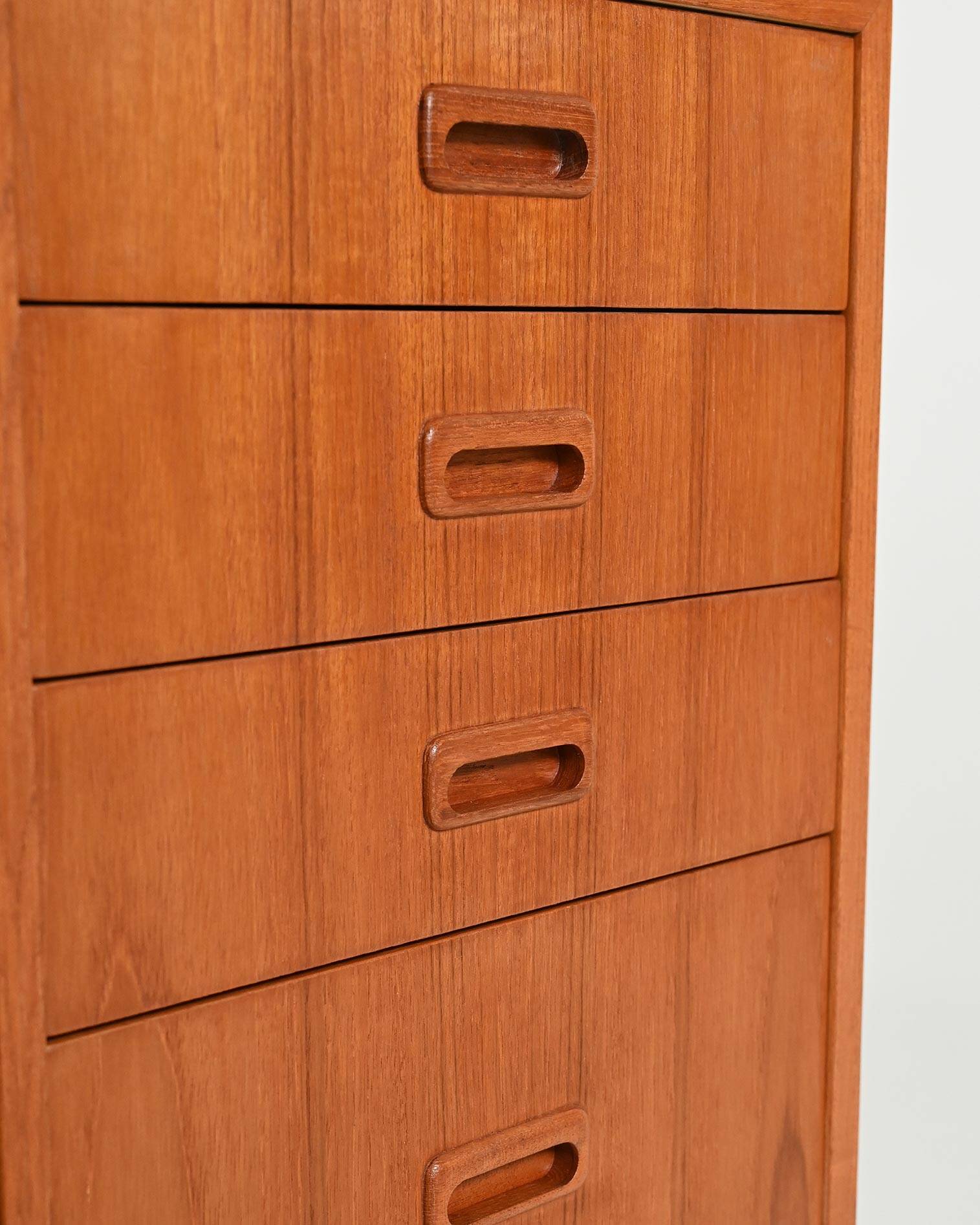 Teak bookcase with writing desk, Scandinavian production, 1960s