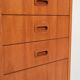 Teak bookcase with writing desk, Scandinavian production, 1960s