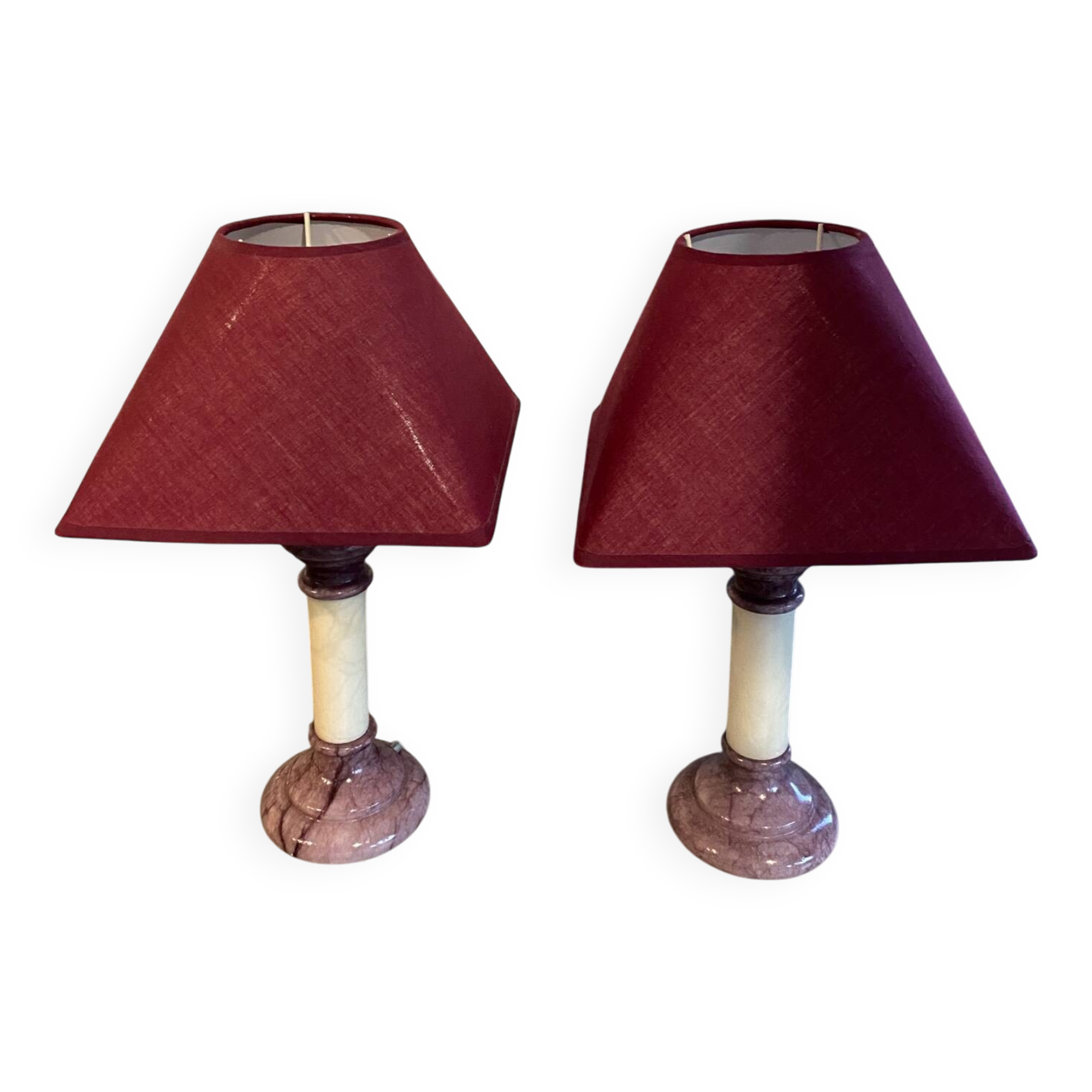 Pair of bedside lamps