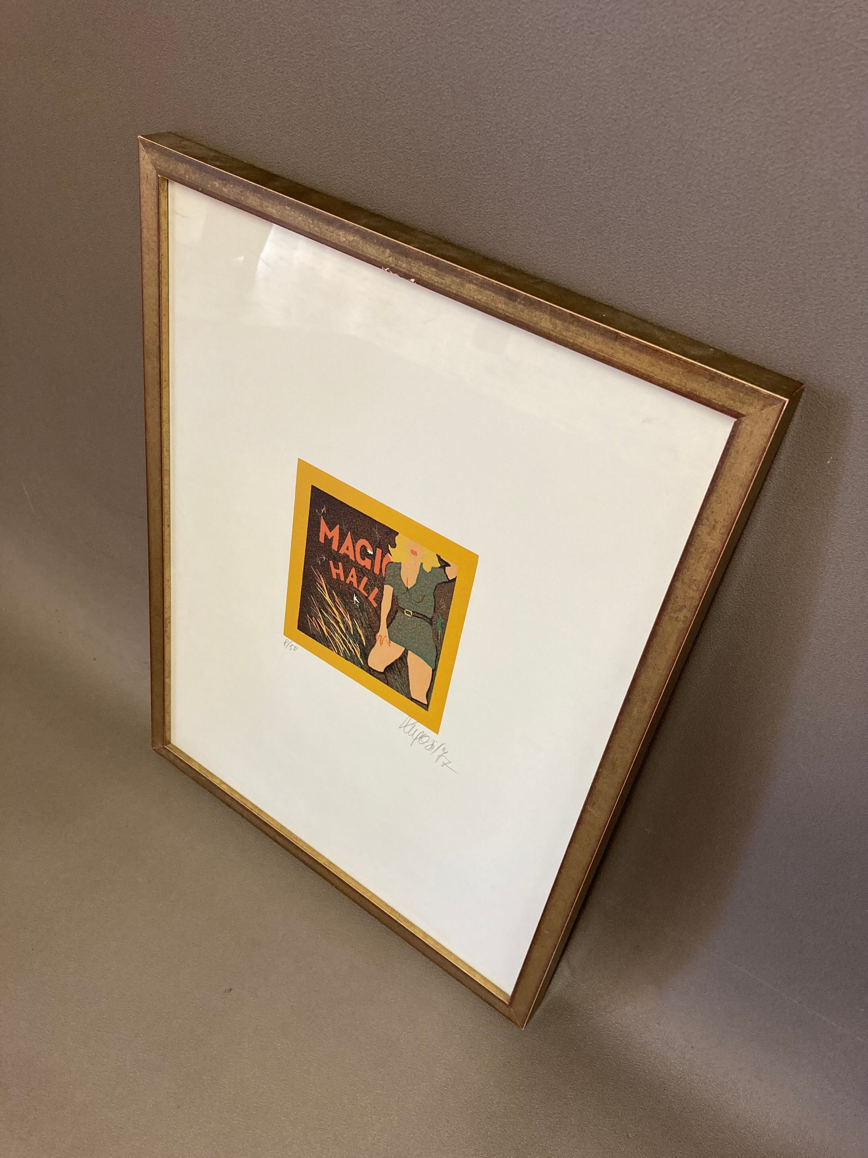 Original silkscreen printed signed 1977