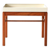 Vintage Scandinavian teak and metal planter