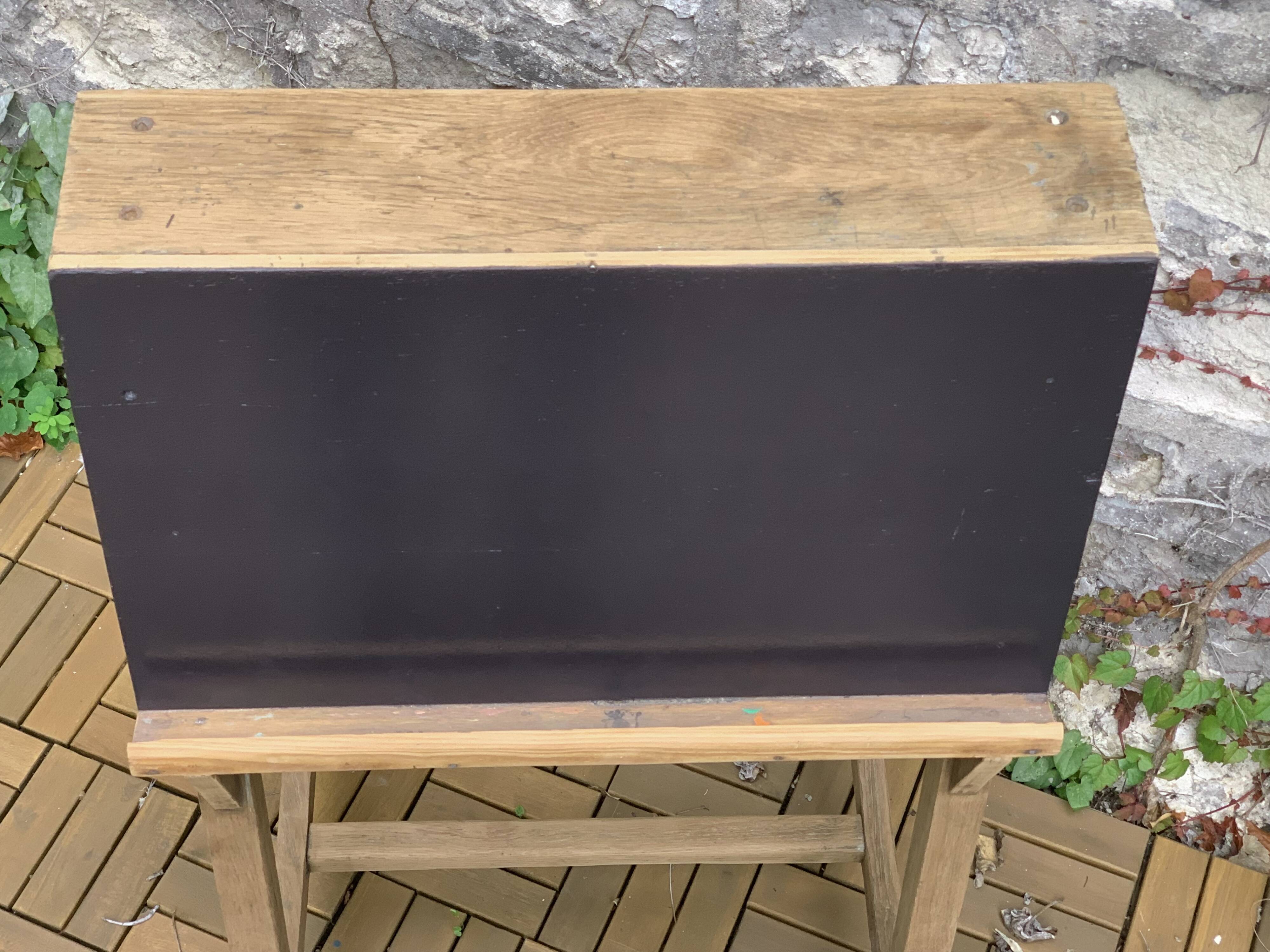 Oak school easel, 1950