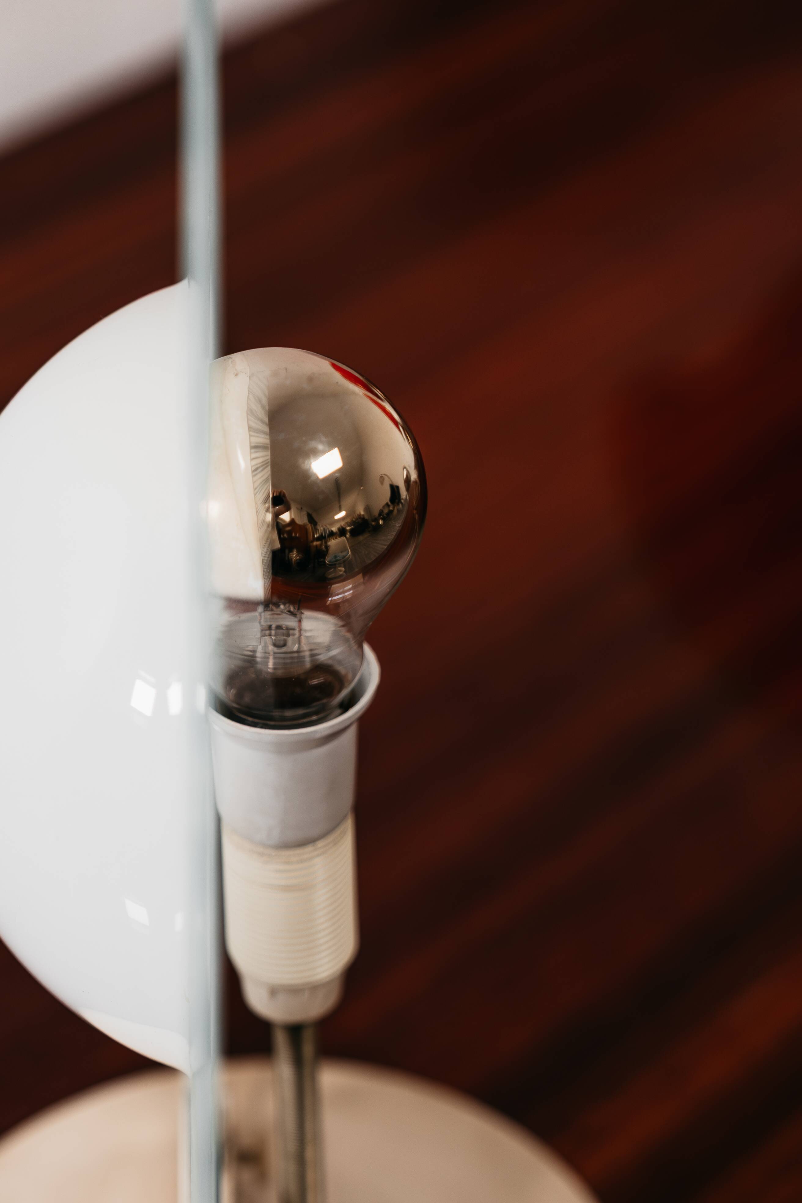 Lampada Di Design Postmoderno in Vetro Anni 80 Vintage