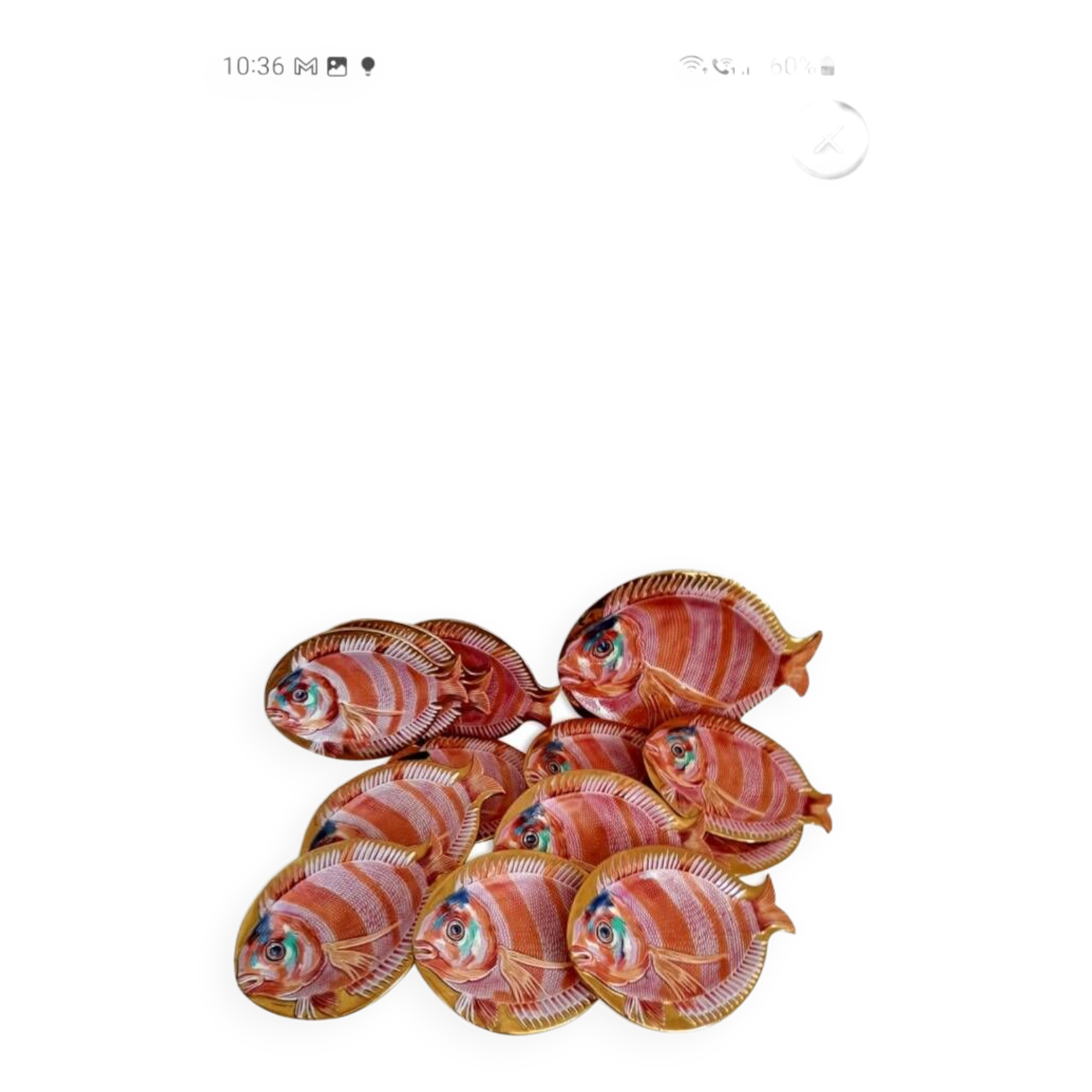 Vintage fish dessert service