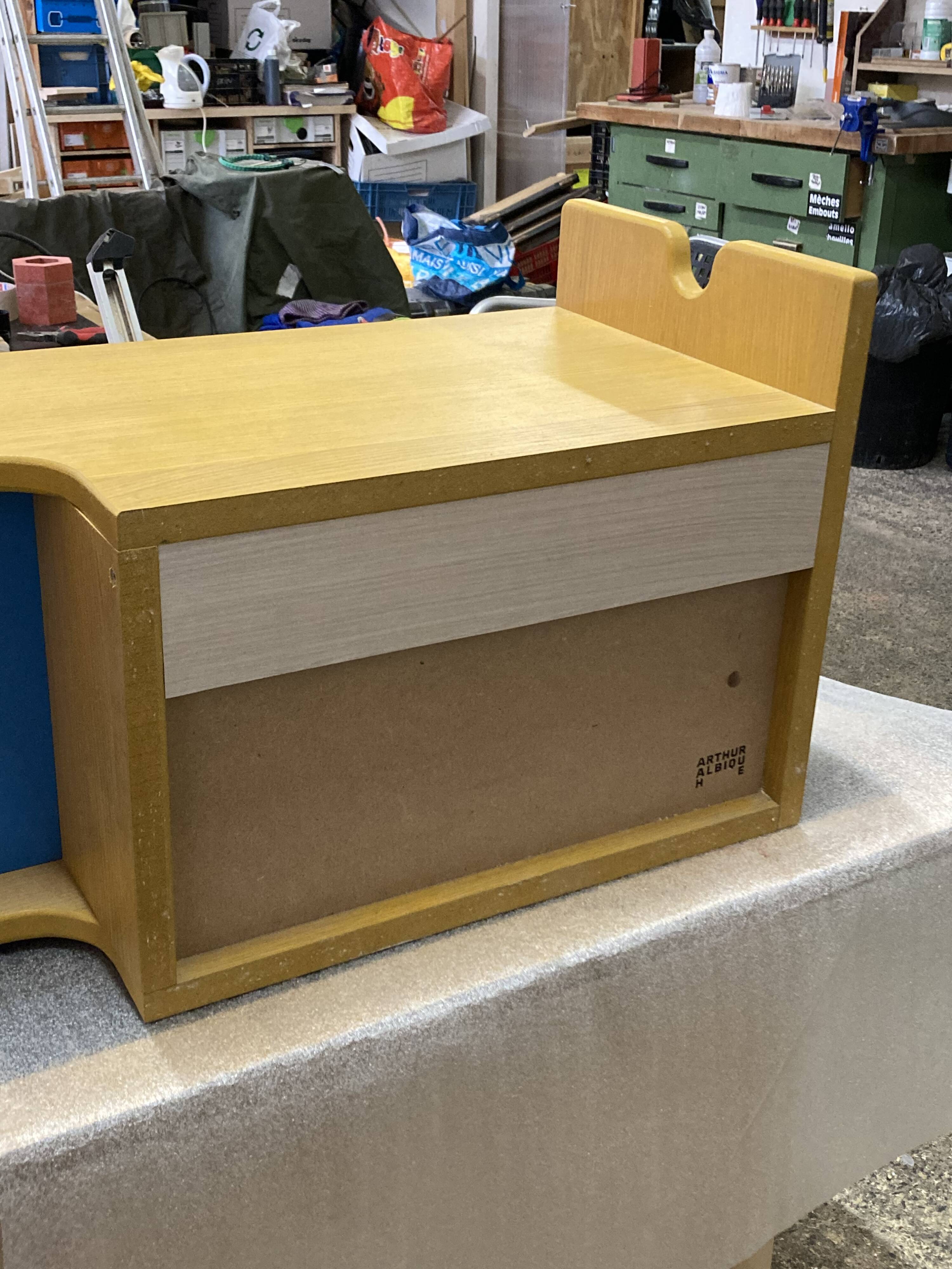 180° luminaire for a commode