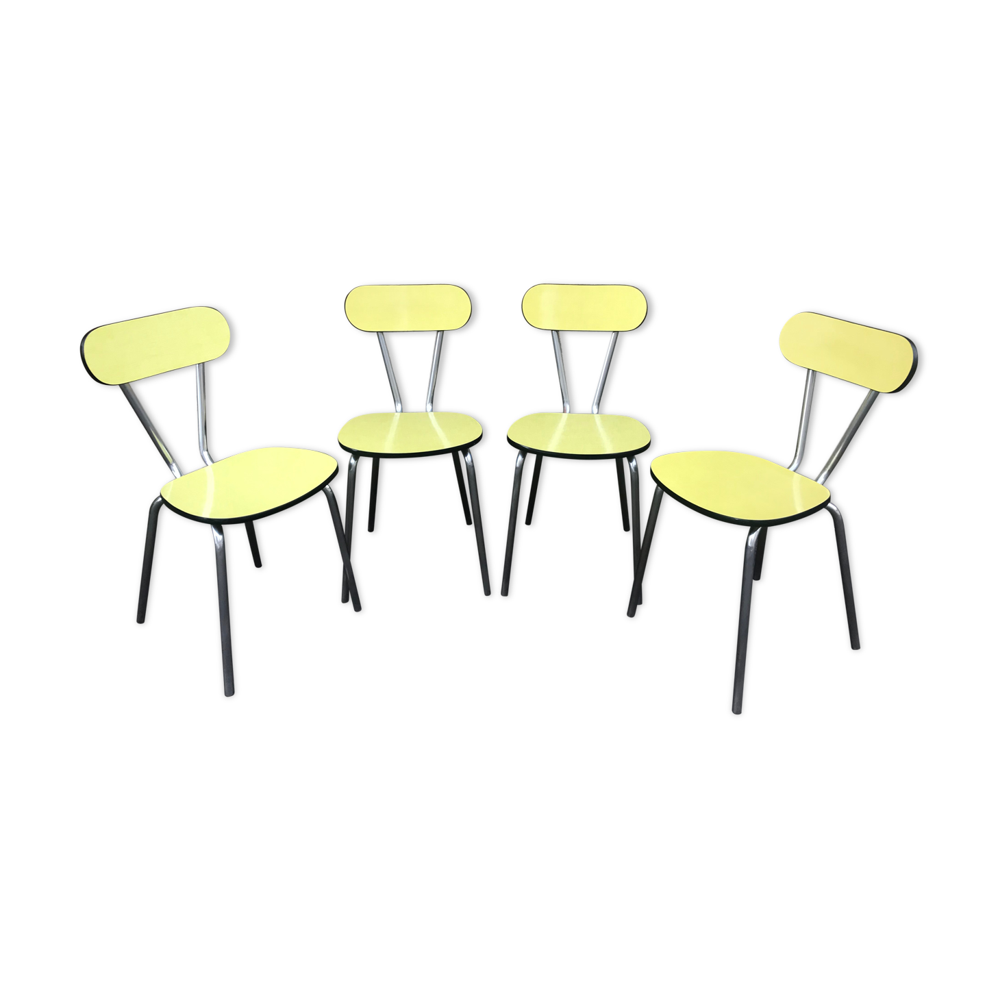 Yellow formica chairs