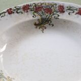 Soup plates x4, Onnaing, Guirlande model, 19th century
