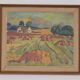 Original Swedish Oil on Canvas – “Landskap” – Vintage & Framed