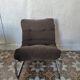 Fauteuils en velours vintage