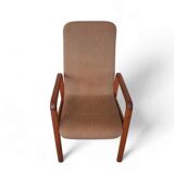 4 x Teak & Fabric Dining Chairs " STUKBAER " from Dyrlund Danmark 1960s