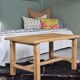 Renovated vintage oak coffee table | Iris