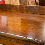 English art deco walnut showcase