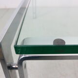 Dutch Metaform Large Steel & Glass Coffee Table by Hank Kwint, 1970