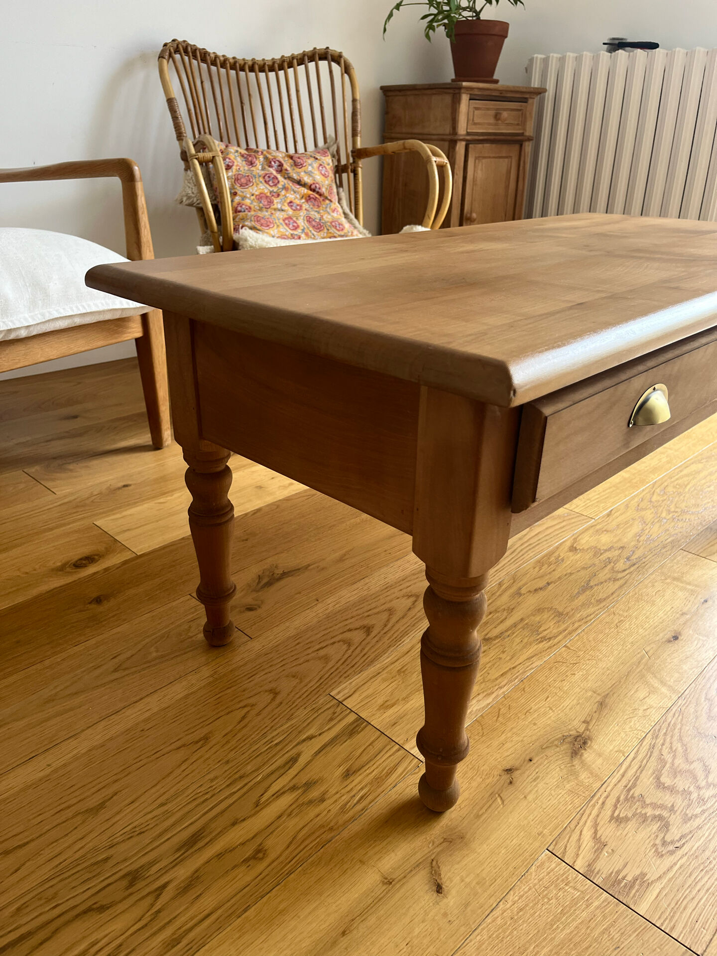 Table basse rénovée