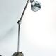 Vintage industrial chrome work light by AGI, 1930s