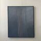 Large canvas painting, signed, contemporary abstract art in blue & gradient.