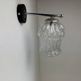 Vintage metal and glass wall light.