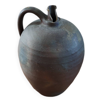 Handled stoneware bottle Poterie de Ger (Manche)