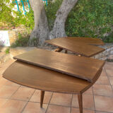Coffee table with sirca system in oak from the 50s