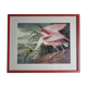 Vintage reproduction after Jean-Jacques Audubon, ornithology, Pink Spatula
