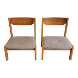 Pair of vintage low chairs