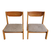 Pair of vintage low chairs