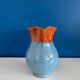 blue glazed ceramic carafe / blue glazed ceramic vase