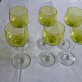 Suite de 6 verres à pied Baccarat