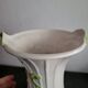 Vintage twisted barbotine vase