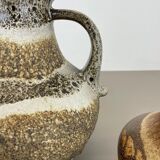 Set of two pottery fat lava vases by Scheurich, Germany, 1970s