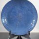 Vintage cobalt blue glazed stoneware plate