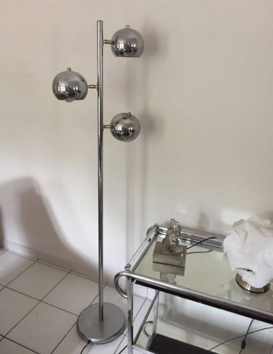 Floor lamp chrome Bullit
