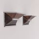 Pair of vintage wall lights, chrome and enamelled metal, France 1970.