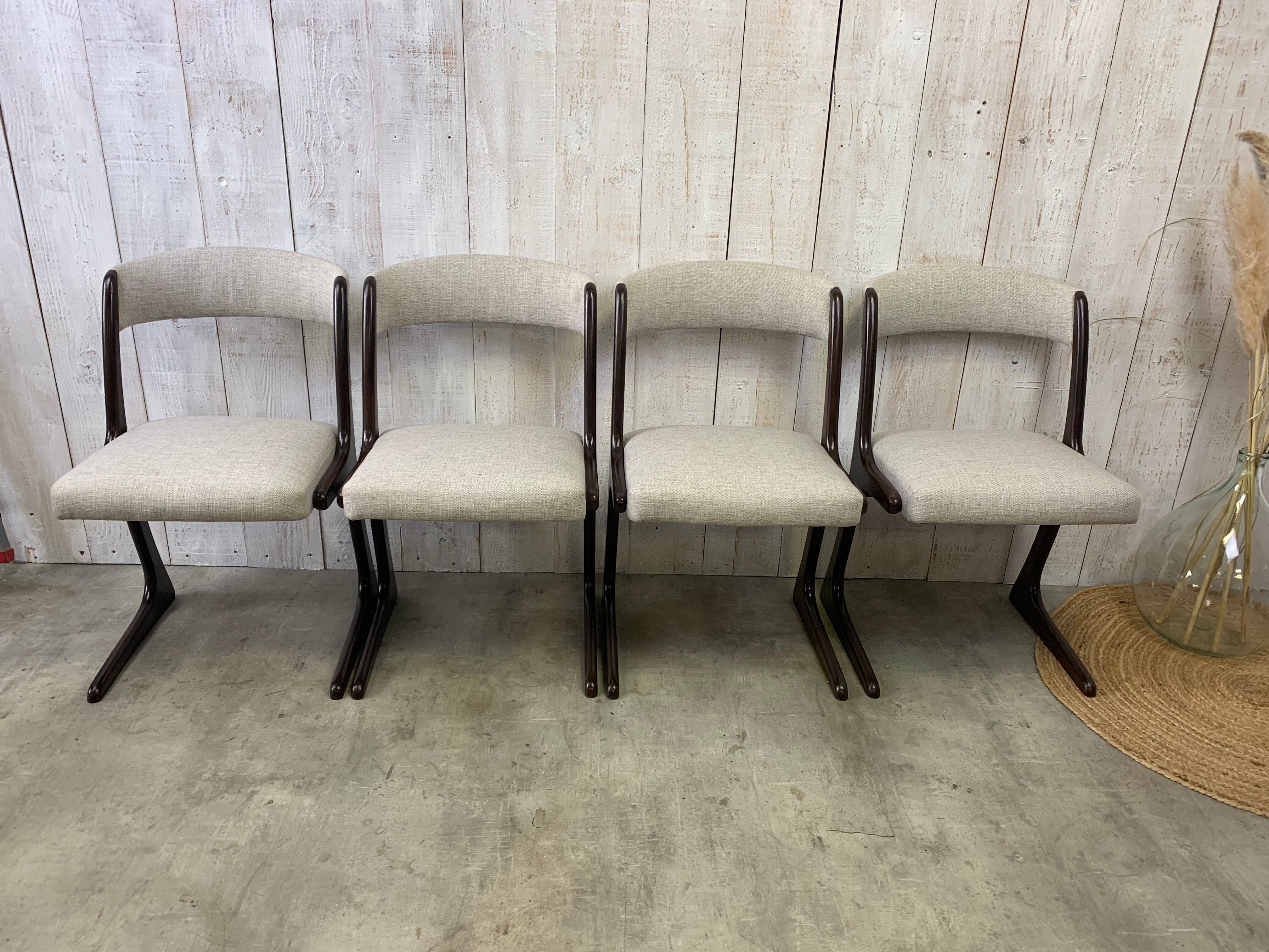 Series of 4 Baumann chairs